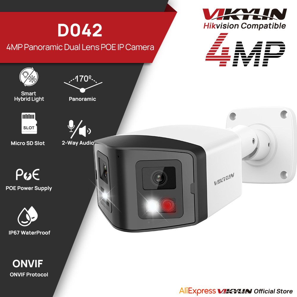 Smart Home Nas - VIKYLIN 170 ° Câmera IP de