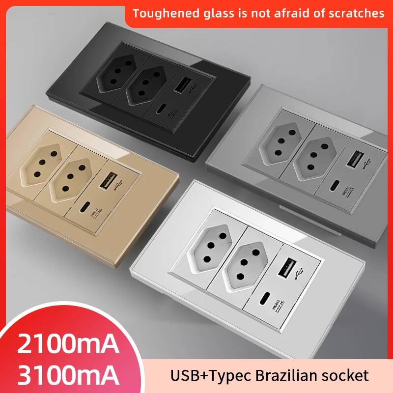 Smart Home Utilities - Tomada de Parede Padrão Brasileiro Herepow