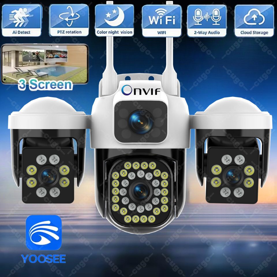 Smart Home Kamera - Câmera IP WiFi Externa 15MP 8K