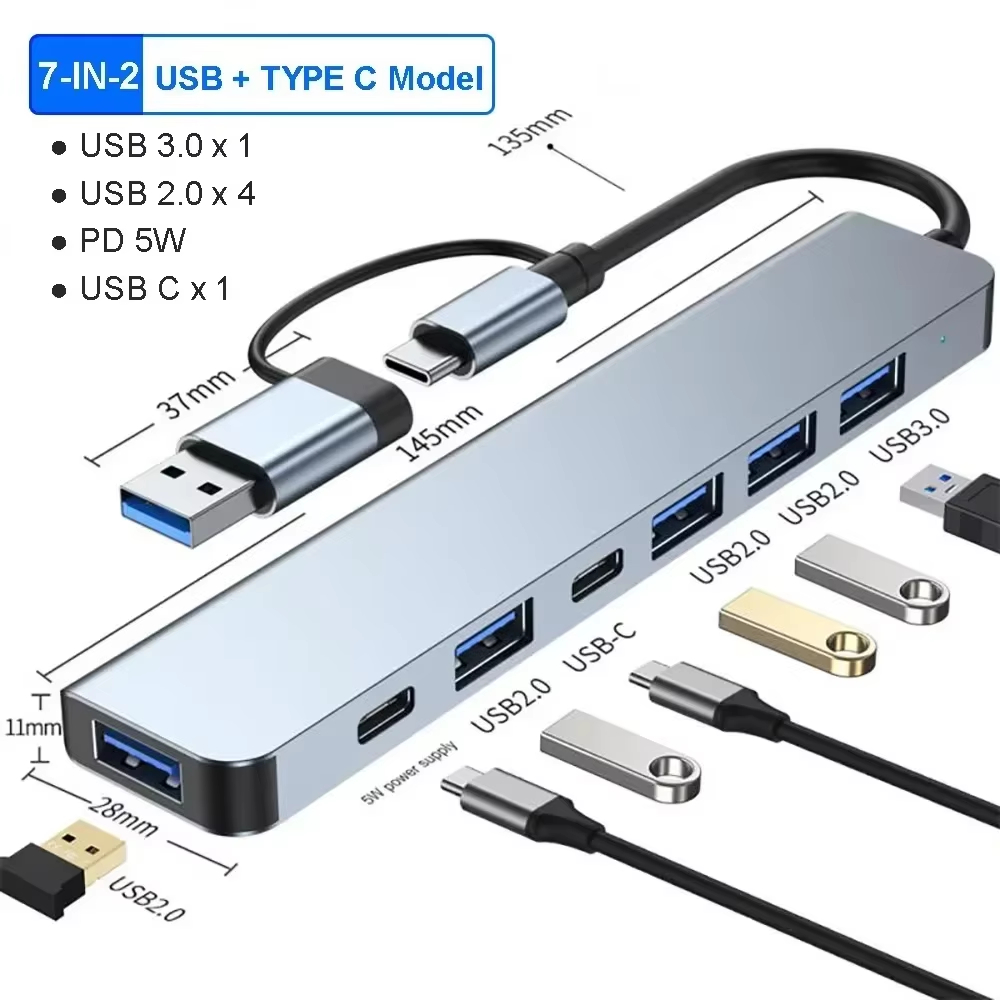 Smart Home Hub 2 - Hub USB C 7 em 2,