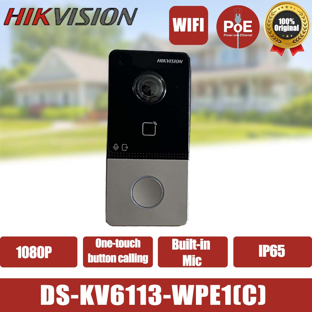Smart Home Hikvision - Hikvision campainha casa inteligente poe interfone