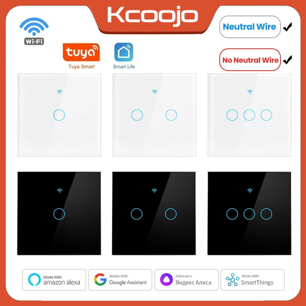 Smart Home Matter - Tuya wifi ue interruptores inteligentes 1/2/3/4gang