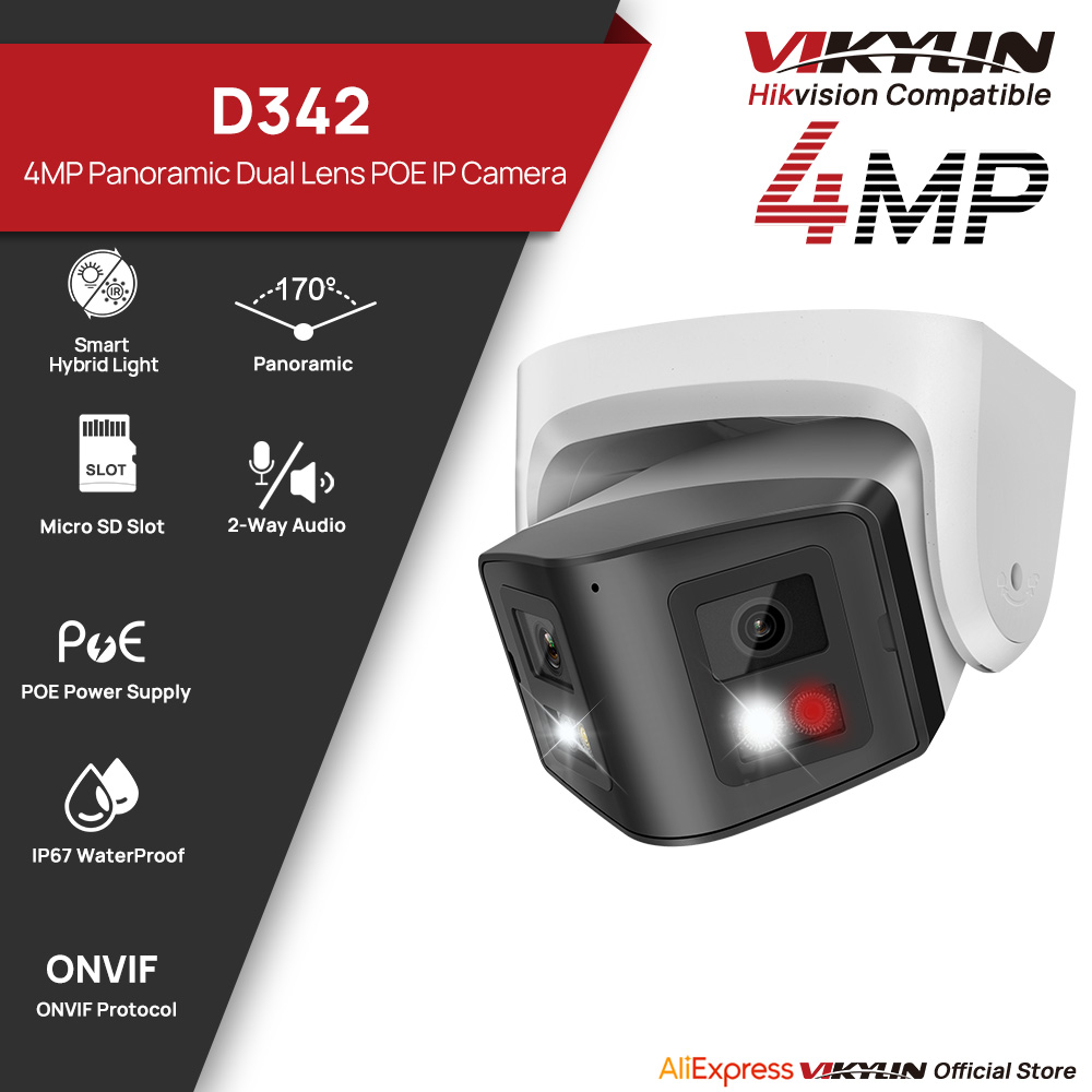 Smart Home Hikvision - Câmera IP Vikylin 4MP Panorâmica com