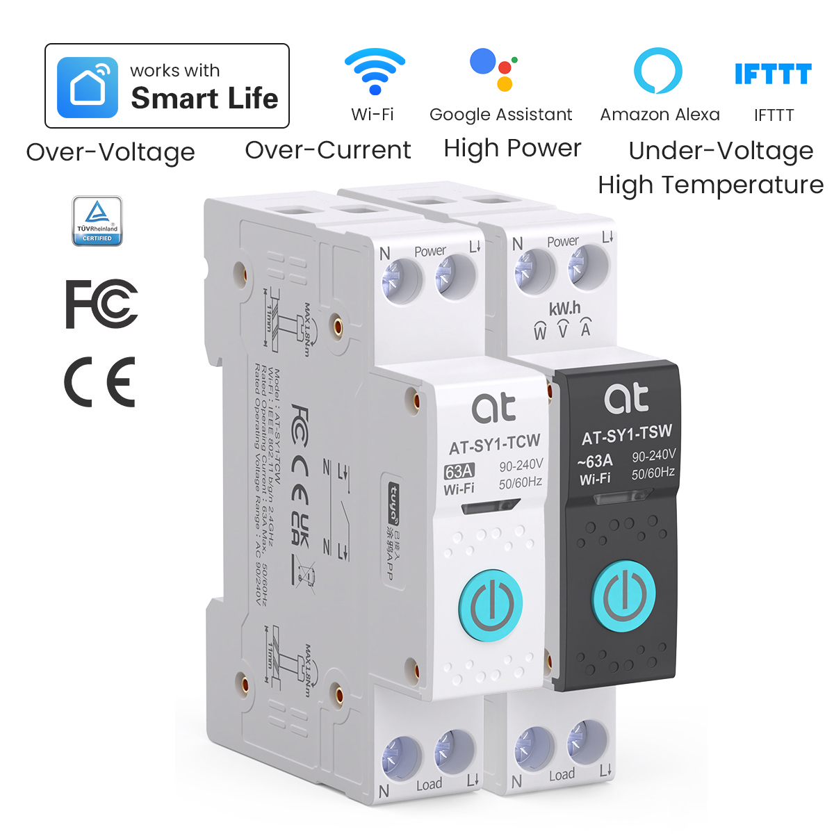 Smart Home Internet - Tuya wifi disjuntor inteligente 1p +