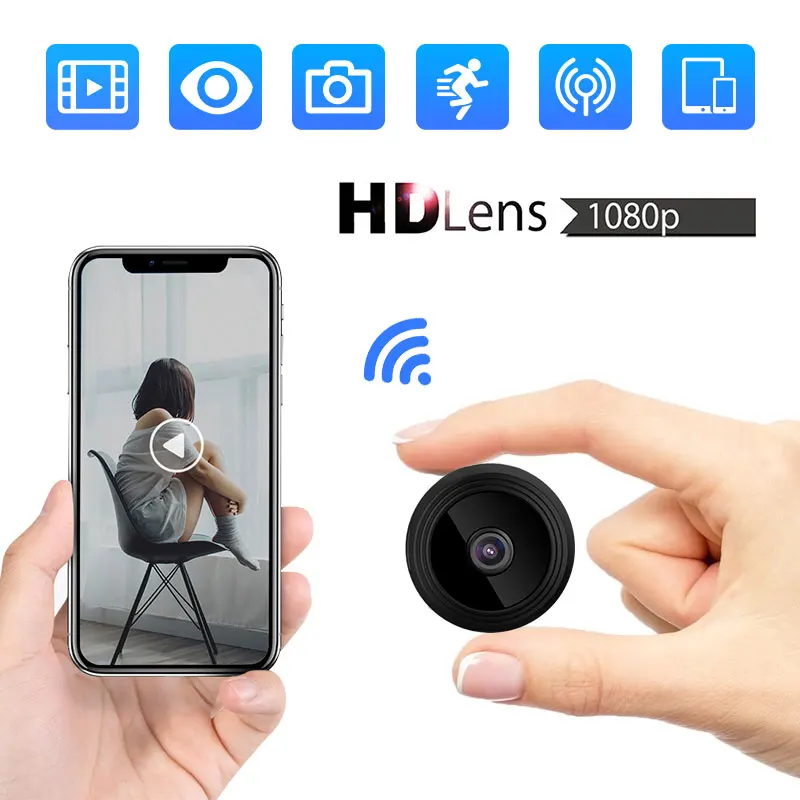Smart Home Kamera - Mini câmera wi-fi digital camara oculta