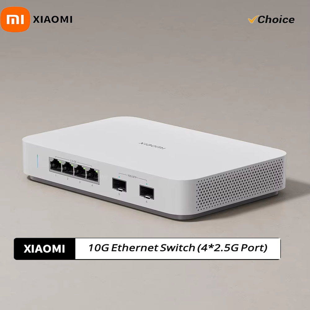 Smart Home Hub 2 - NOVO Switch Ethernet Xiaomi 10G 4×2.5G+2×10GMbps