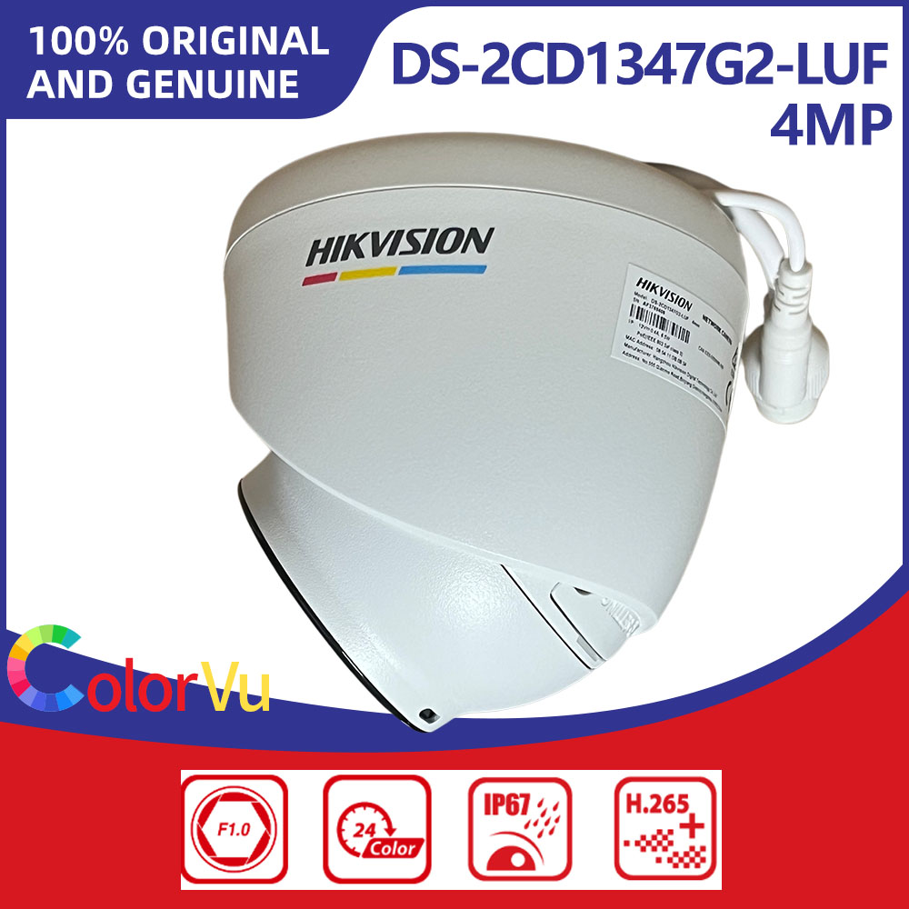 Smart Home Hikvision - Câmera IP Hikvision DS-2CD1347G2-LUF 4MP ColorVu