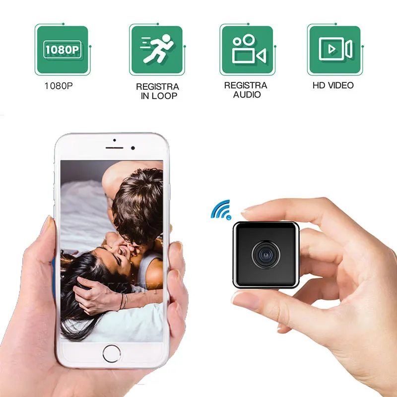 Smart Home Kamera - Wifi mini câmera casa inteligente fotográfica