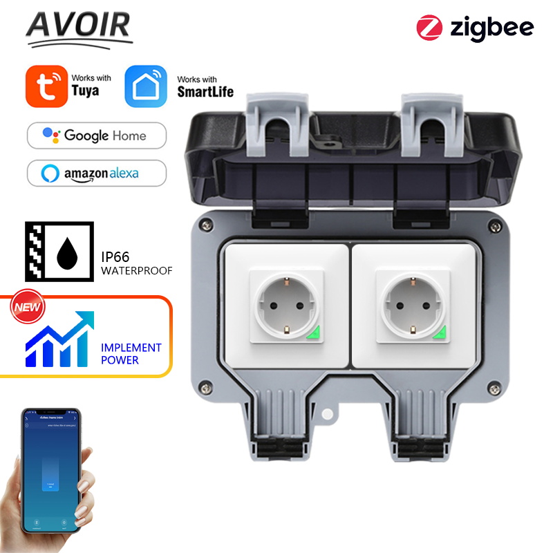 Smart Home Utilities - Avoir tuya zigbee soquetes elétricos ip66