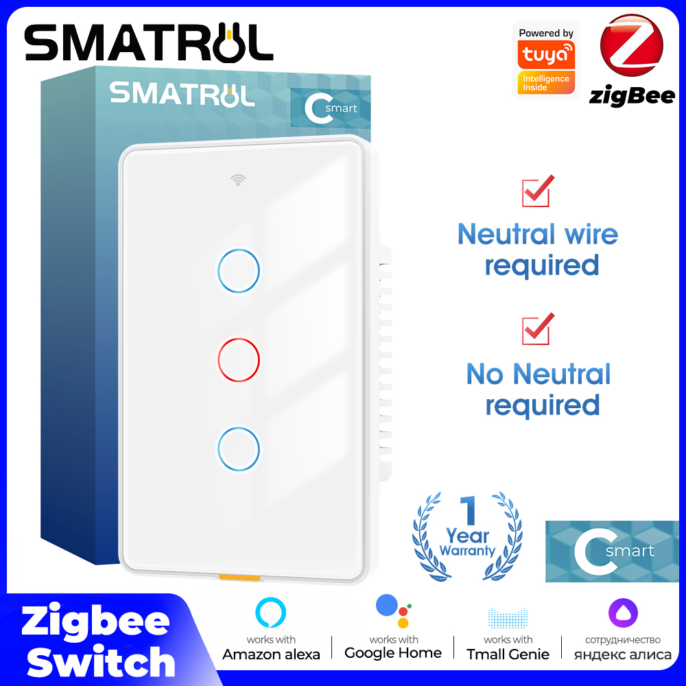 Smart Home Internet - Tuya zigbee interruptor de toque de