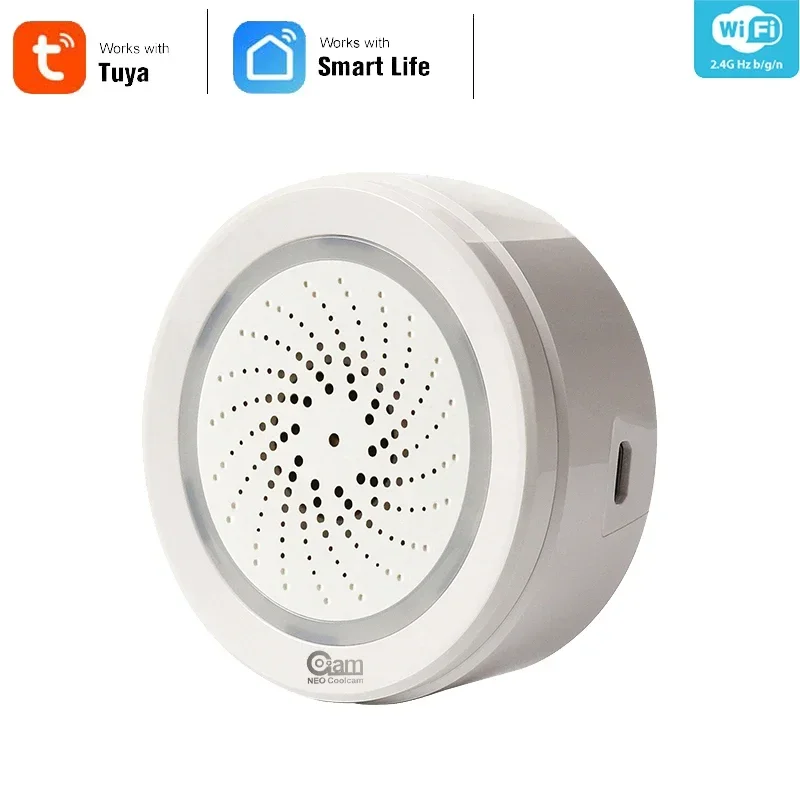 Smart Home Nas - Neo coolcam inteligente tuya wifi sirene