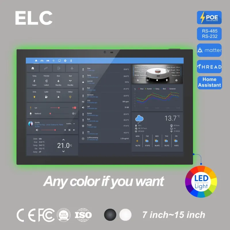 Smart Home Tablet - Painel de Casa Inteligente Home Assistant