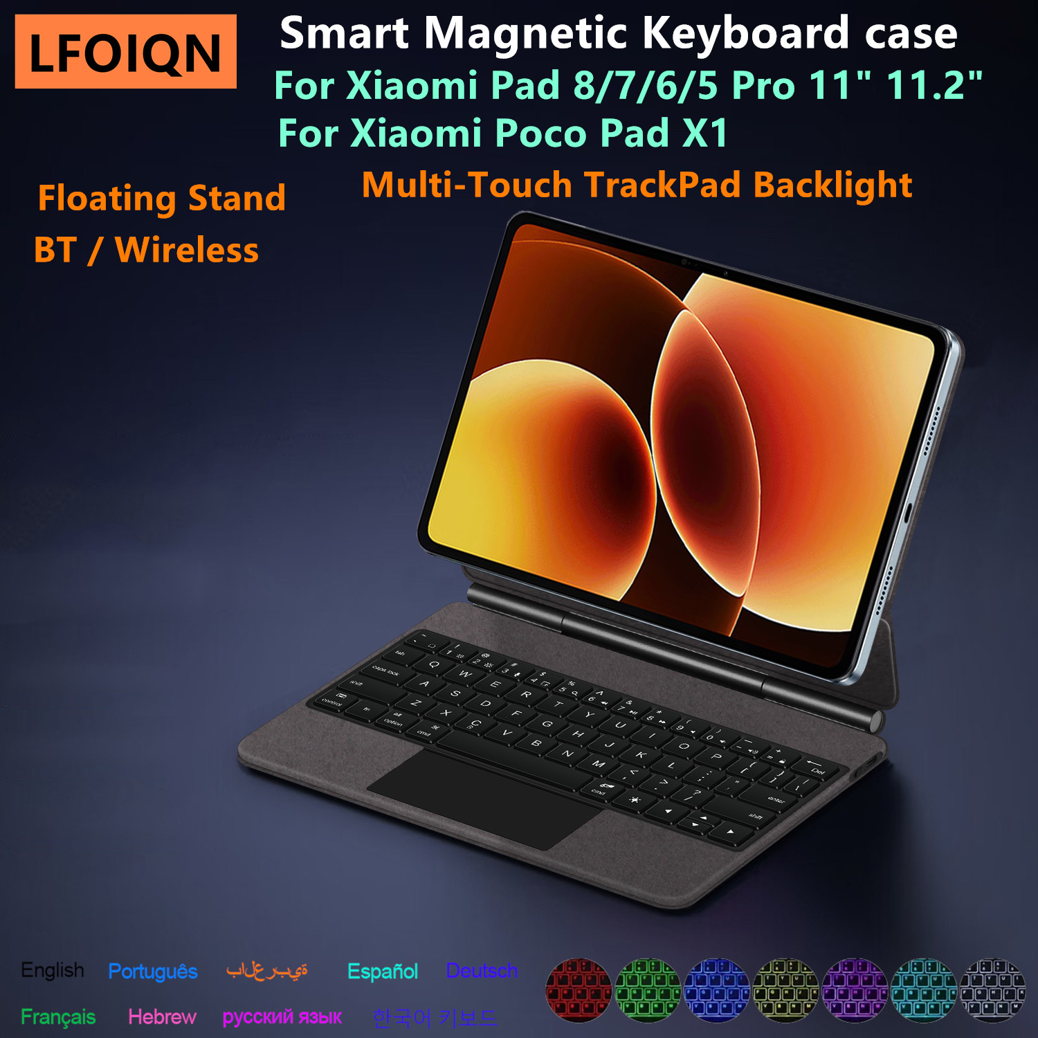 Smart Home Tablet - Teclado Mágico LFOIQN para Xiaomi Poco