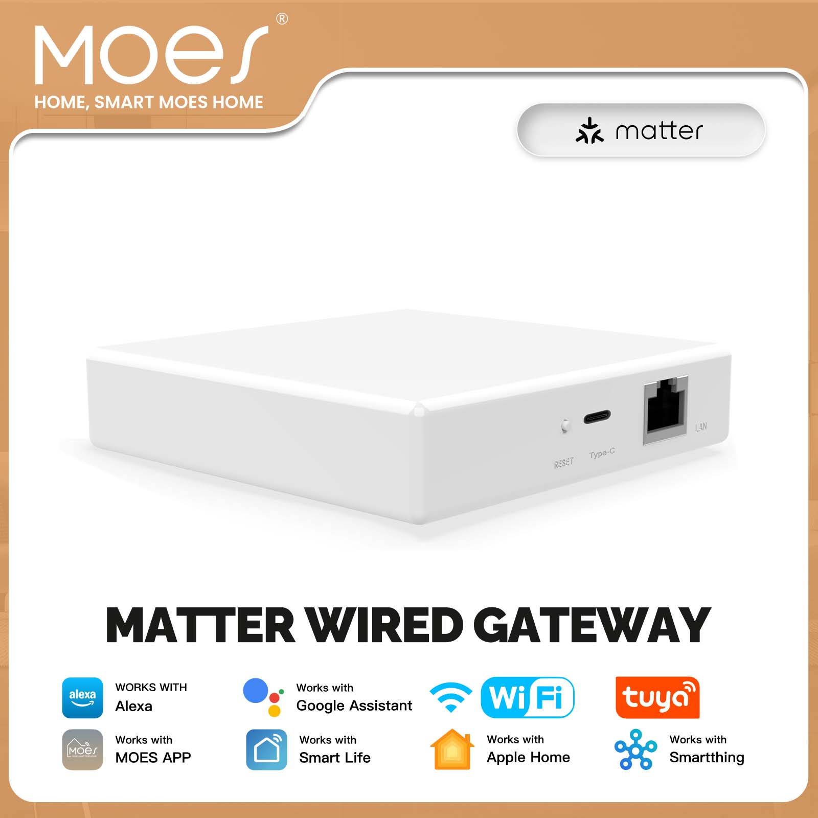 Smart Home Vimar - Hub Gateway MOES Tuya ZigBee Matter