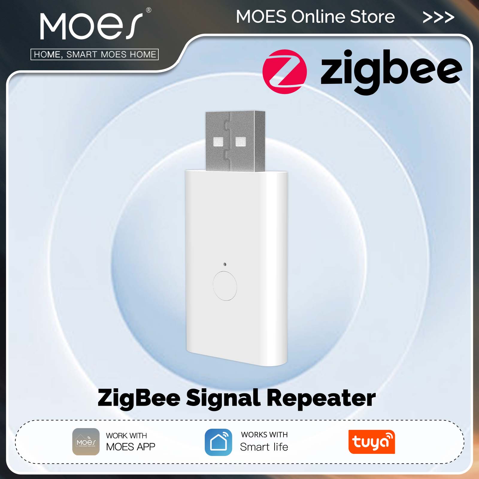 Smart Home Moes - MOES Tuya ZigBee3.0 Amplificador repetidor de