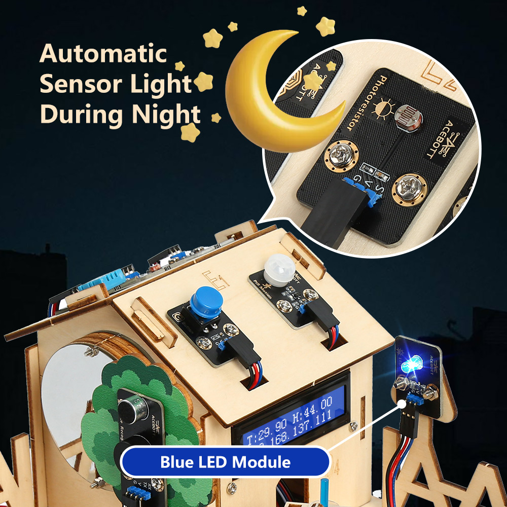 ACEBOTT Kit Inicial STEM/STEAM - Smart Home Arduino Project avaliação e preço
