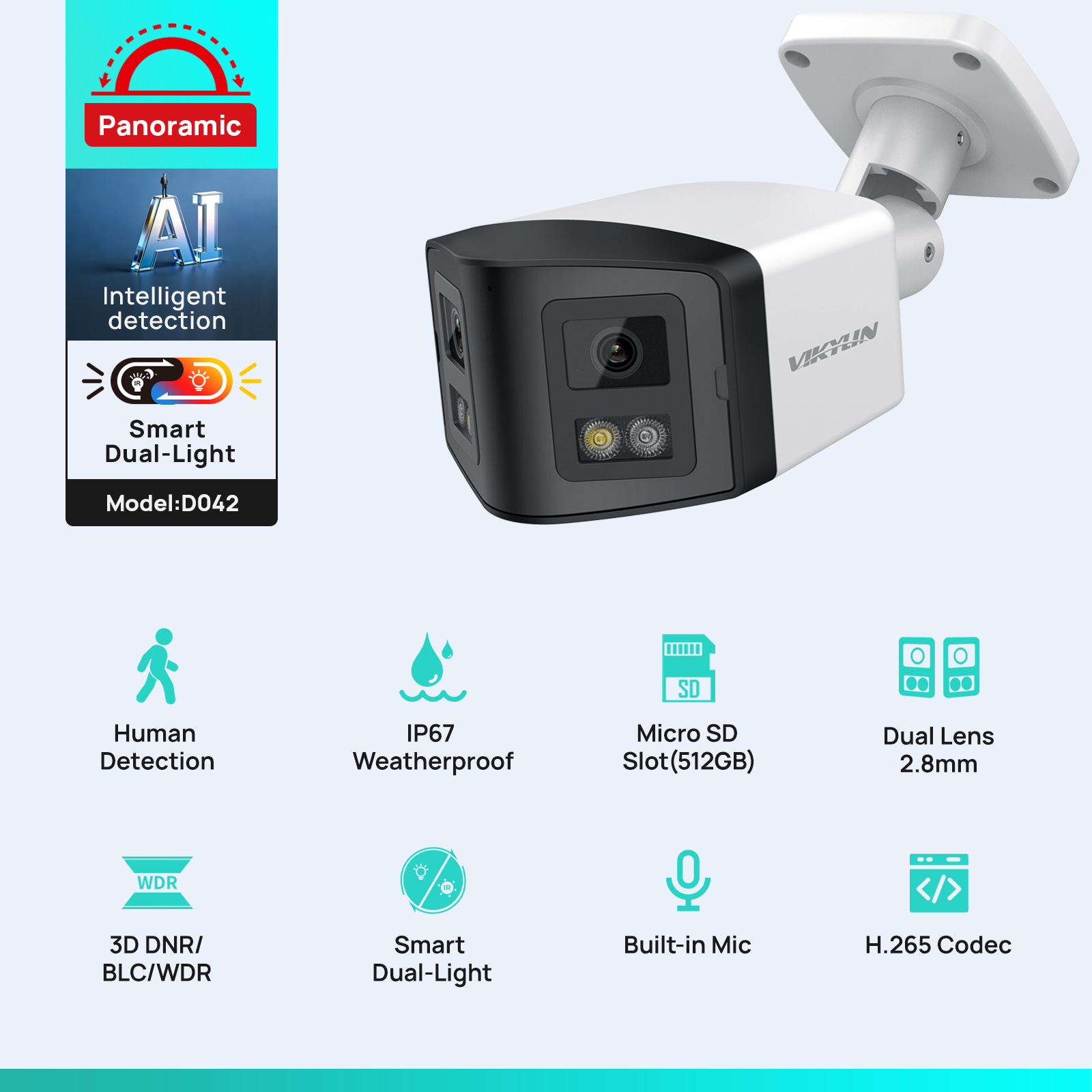 VIKYLIN 170 °   Câmera IP de s - Smart Home Nas avaliação e preço
