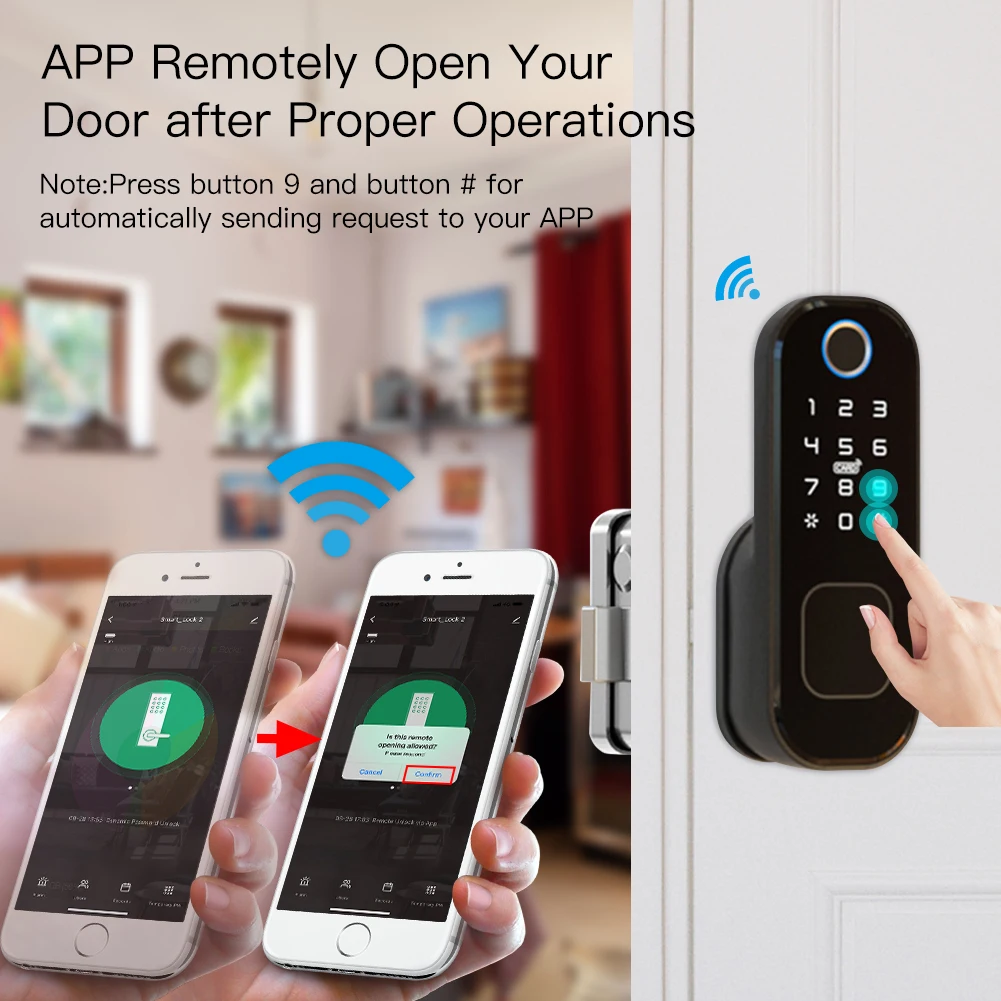 MOES-Smart Digital Door Lock c - Smart Home Moes avaliação e preço