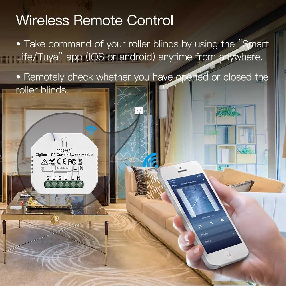 Módulo de Interruptor de Corti - Smart Home Moes avaliação e preço