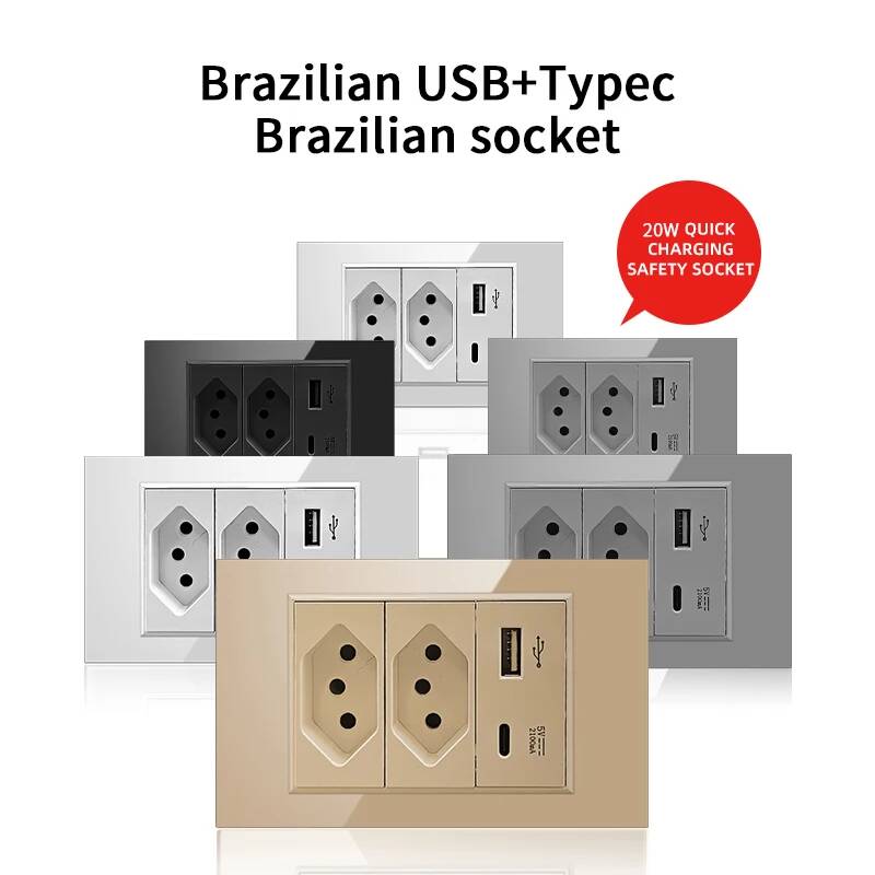 Tomada de Parede Padrão Brasil - Smart Home Utilities avaliação e preço
