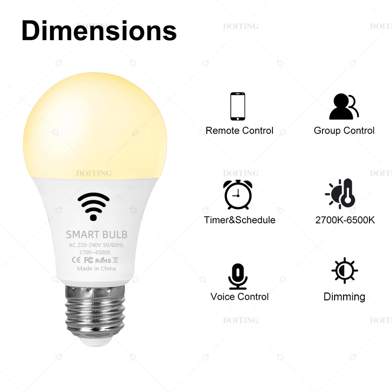 Vida inteligente tuya wifi e27 - Smart Home Yellow avaliação e preço