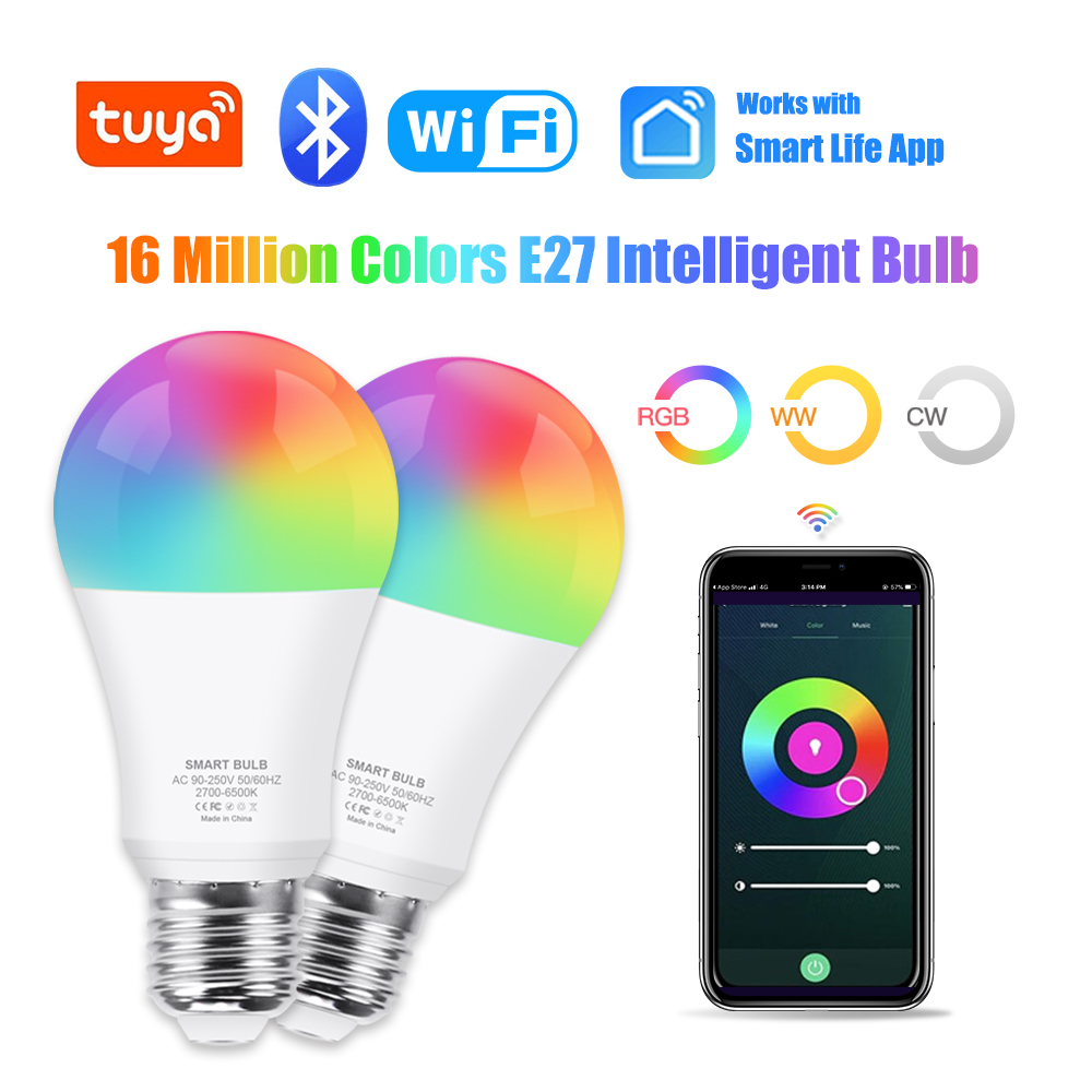 Tuya wifi/bluetooth lâmpada in - Smart Home Yellow avaliação e preço