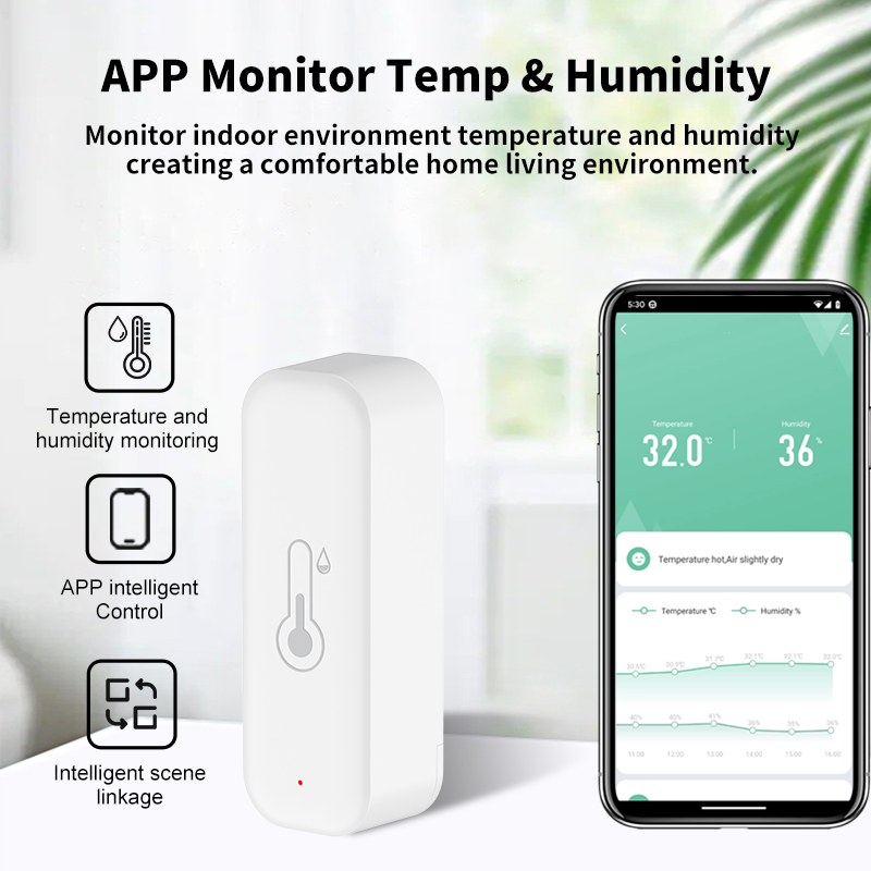 Sensor de umidade e temperatur - Smart Home Tablet avaliação e preço