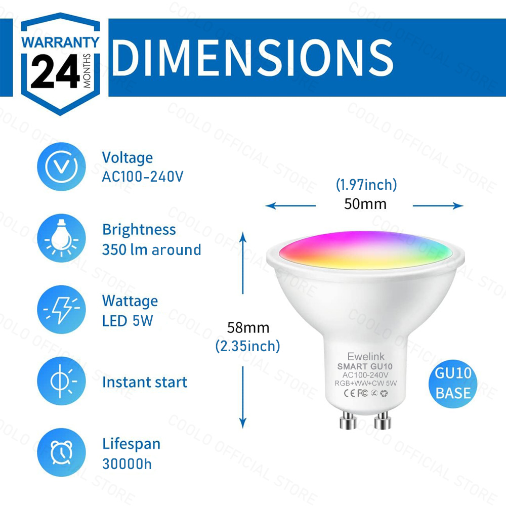 ZigBee GU10 WiFi Lâmpada LED i - Smart Home Yellow avaliação e preço