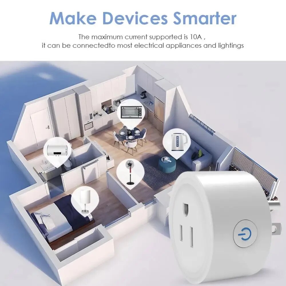 Tuya inteligente wifi plug eua - Smart Home Utilities avaliação e preço