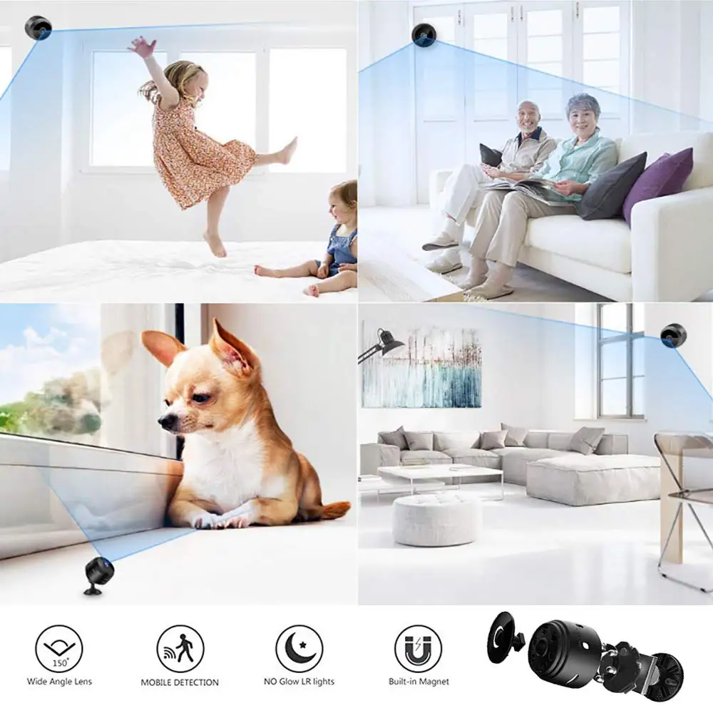 Mini câmera wi-fi digital cama - Smart Home Kamera avaliação e preço
