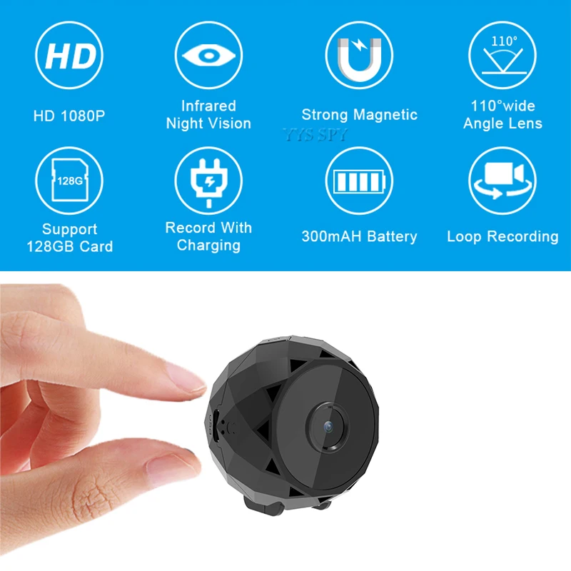 Hd mini câmera de visão noturn - Smart Home Kamera avaliação e preço