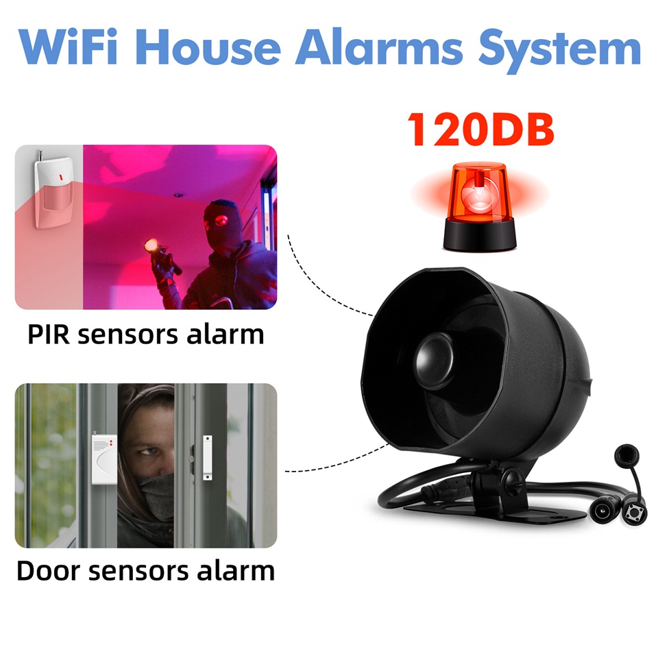 Kerui 120db sirene sistema de  - Smart Home Demo Kit avaliação e preço