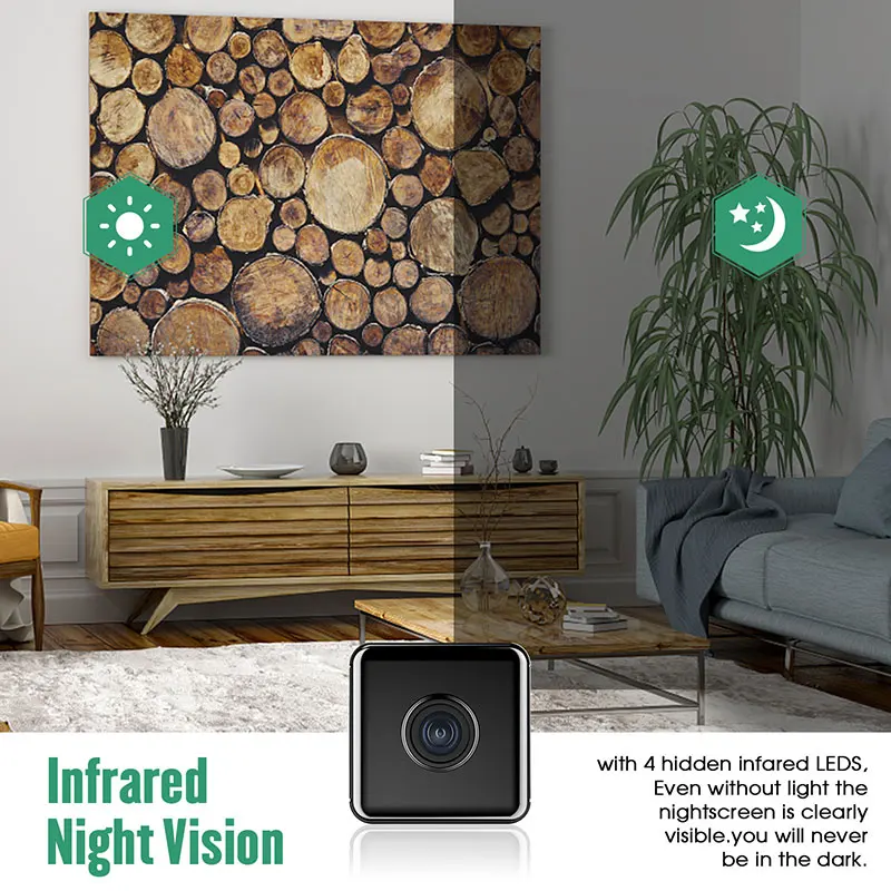 Wifi mini câmera casa intelige - Smart Home Kamera avaliação e preço
