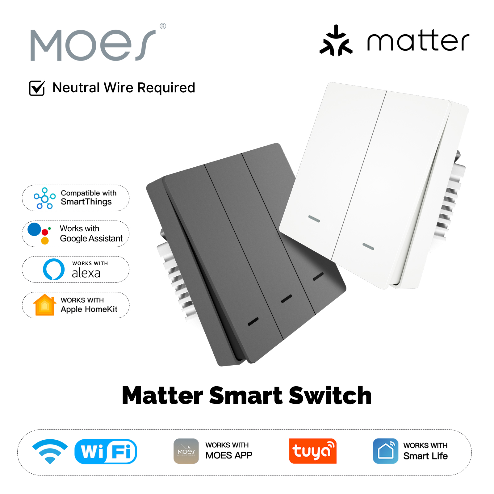 MOES Matter Tuya WiFi Interrup - Smart Home Tablet avaliação e preço