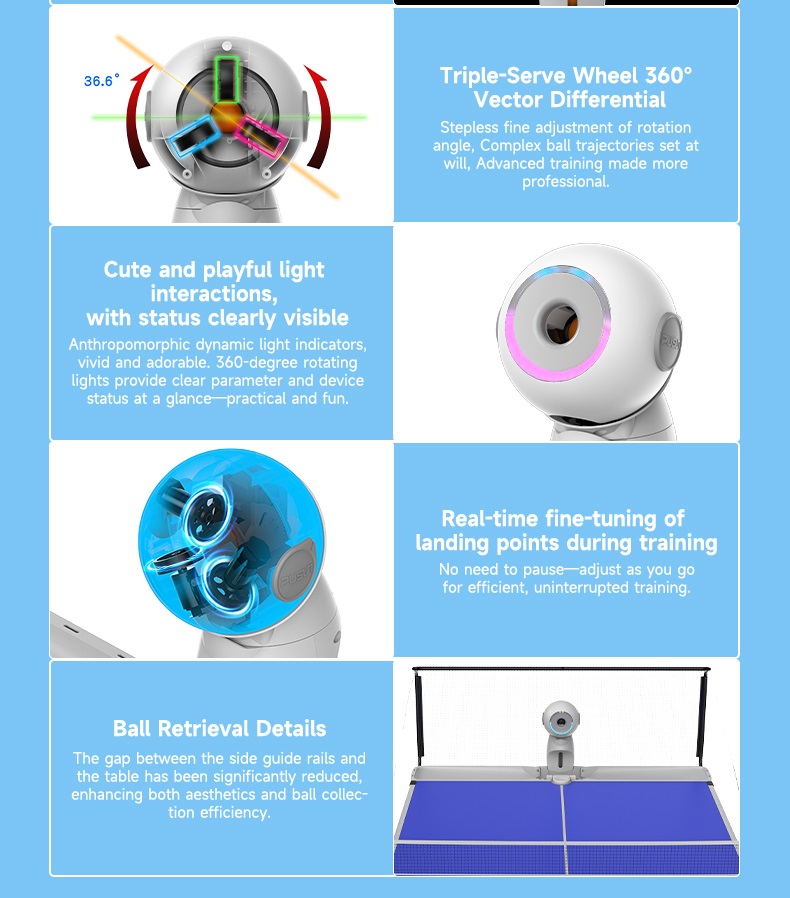 Robô de Tênis de Mesa Elétrico - Smart Home Robot avaliação e preço