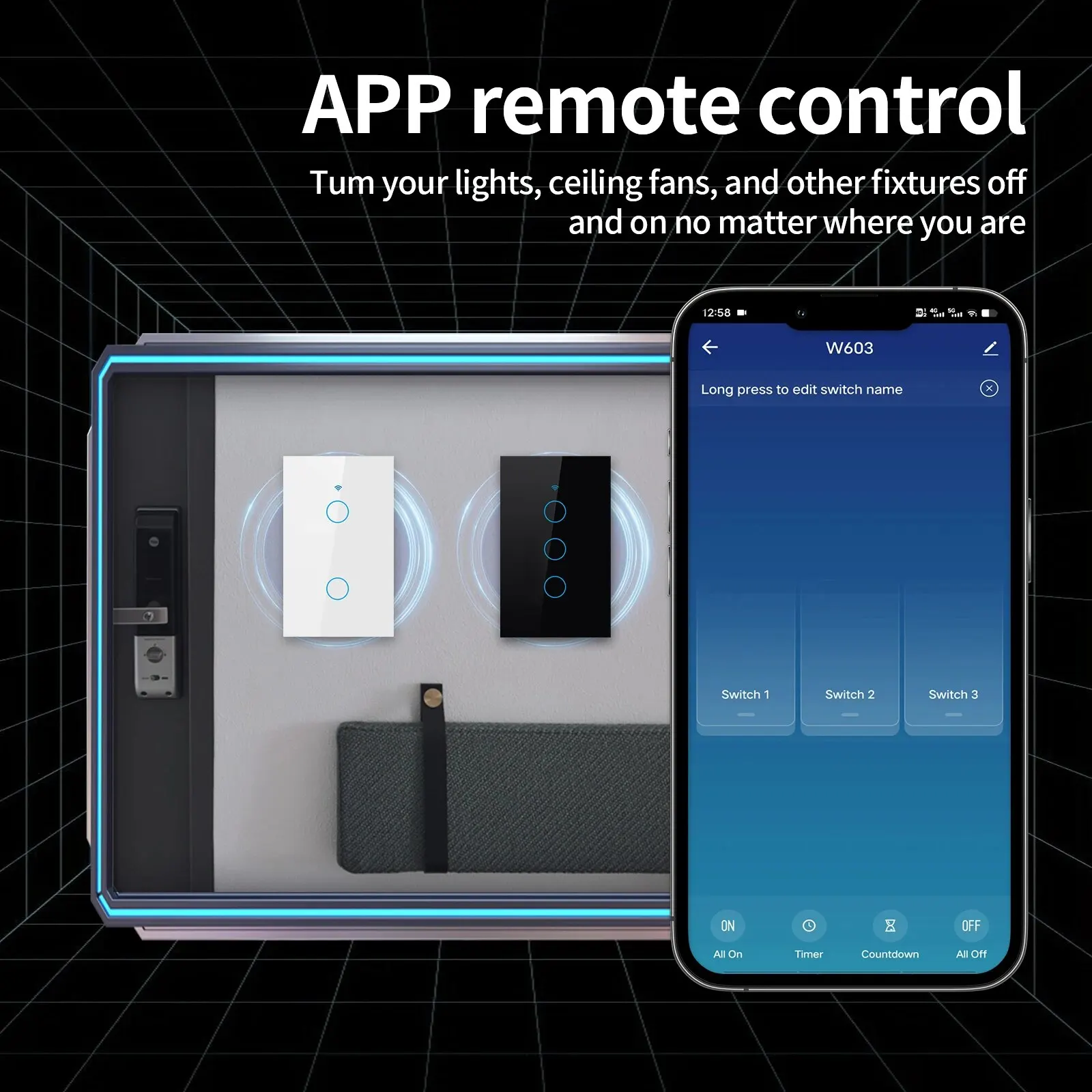 Interruptor de luz inteligente - Smart Home Internet avaliação e preço