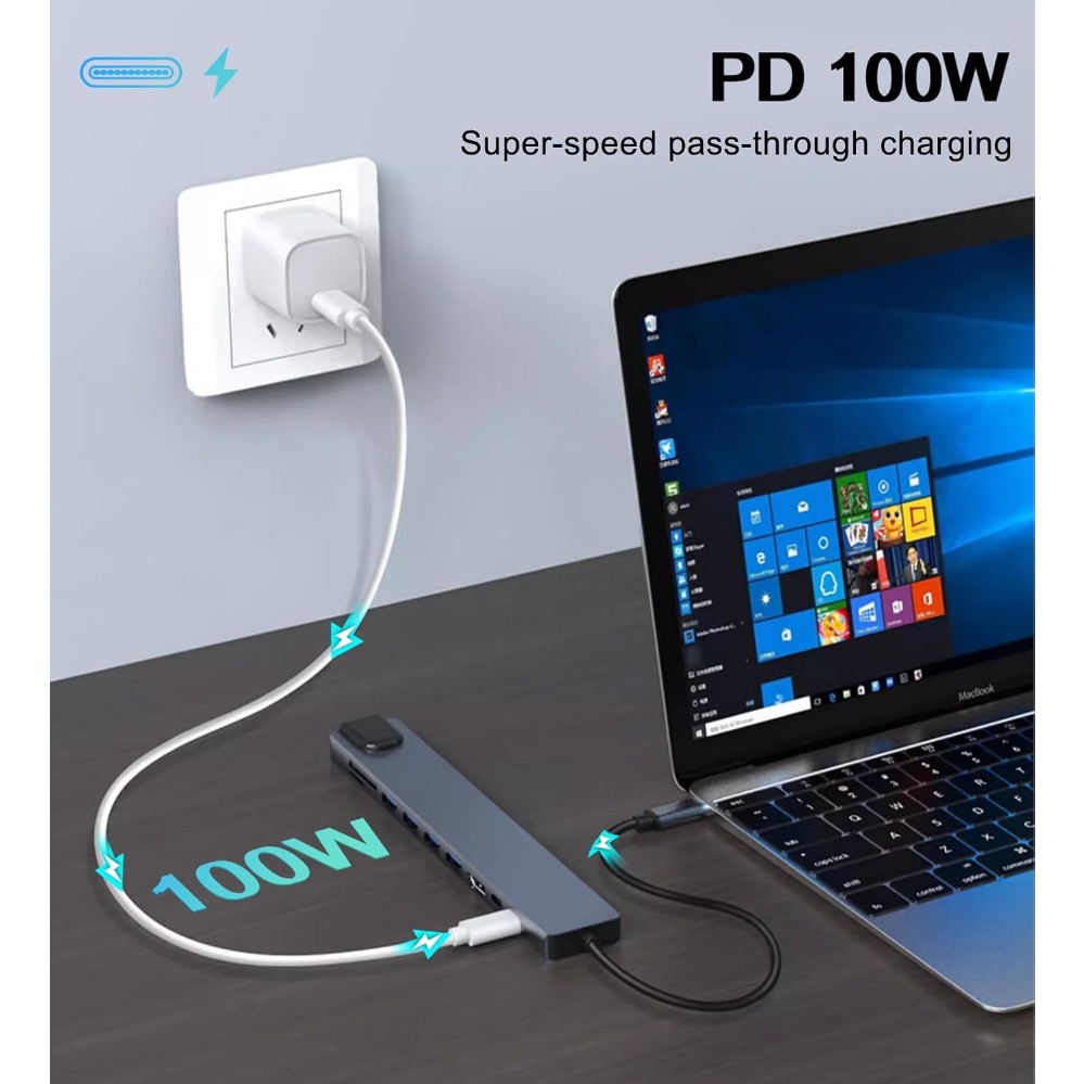 Hub USB C 8 em 1/2, Adaptador  - Smart Home Hub 2 avaliação e preço