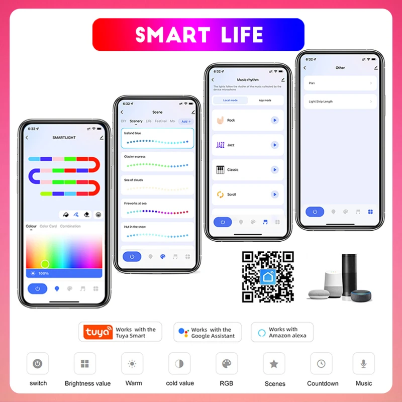 TUYA Neon LED Strip RGBIC Flex - Smart Home Yellow avaliação e preço
