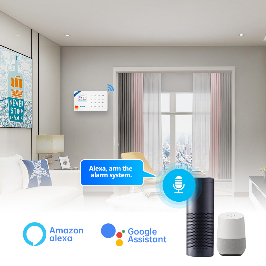 Kerui kit sistema de alarme se - Smart Home Demo Kit avaliação e preço