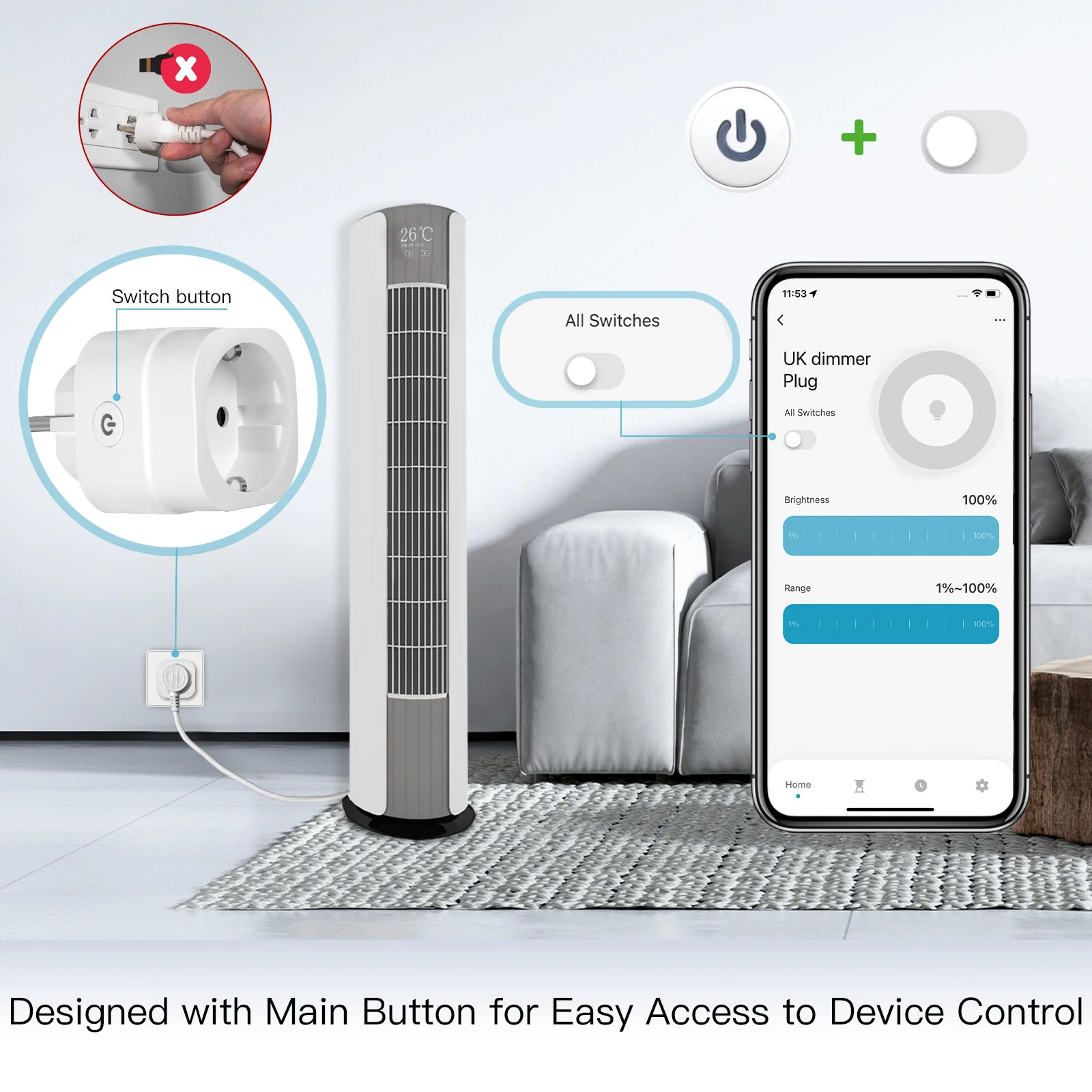 Tomada Inteligente WiFi MOES T - Smart Home Moes avaliação e preço