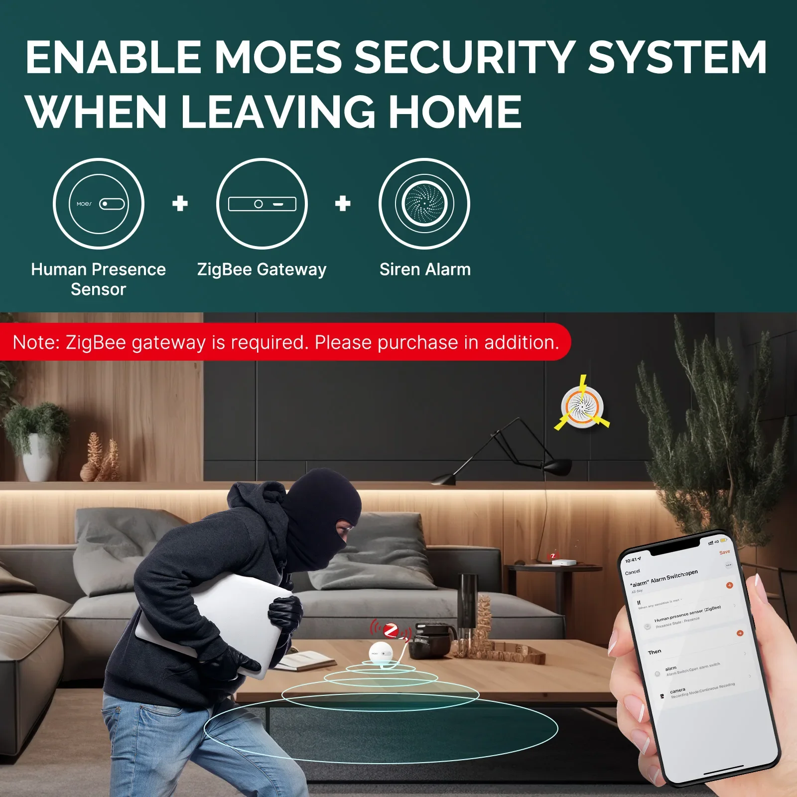 Moes zigbee sensor de presença - Smart Home Moes avaliação e preço