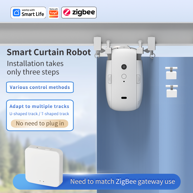 Zigbee inteligente cortina dri - Smart Home Robot avaliação e preço