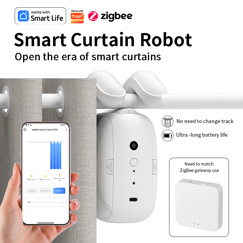Zigbee inteligente cortina dri - Smart Home Robot avaliação e preço